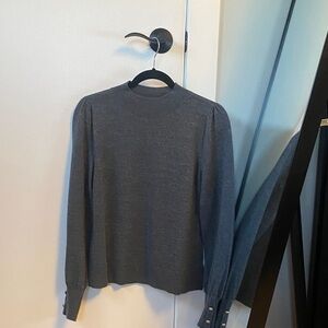 Martha Stewart Charcoal Crew Neck Sweater